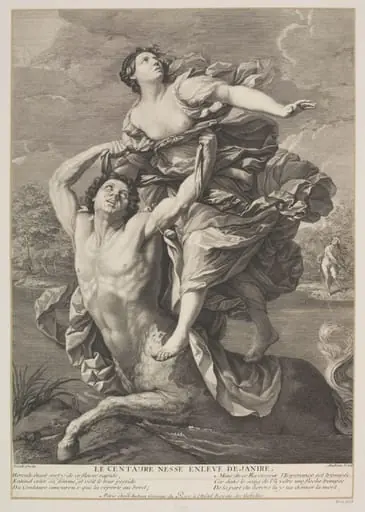 Nessus and Deianira, by Jean Audran