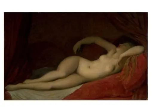 A Sleeping Odalisque, by Jean Auguste Dominique Ingres