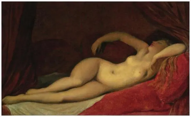 A Sleeping Odalisque, by Jean Auguste Dominique Ingres