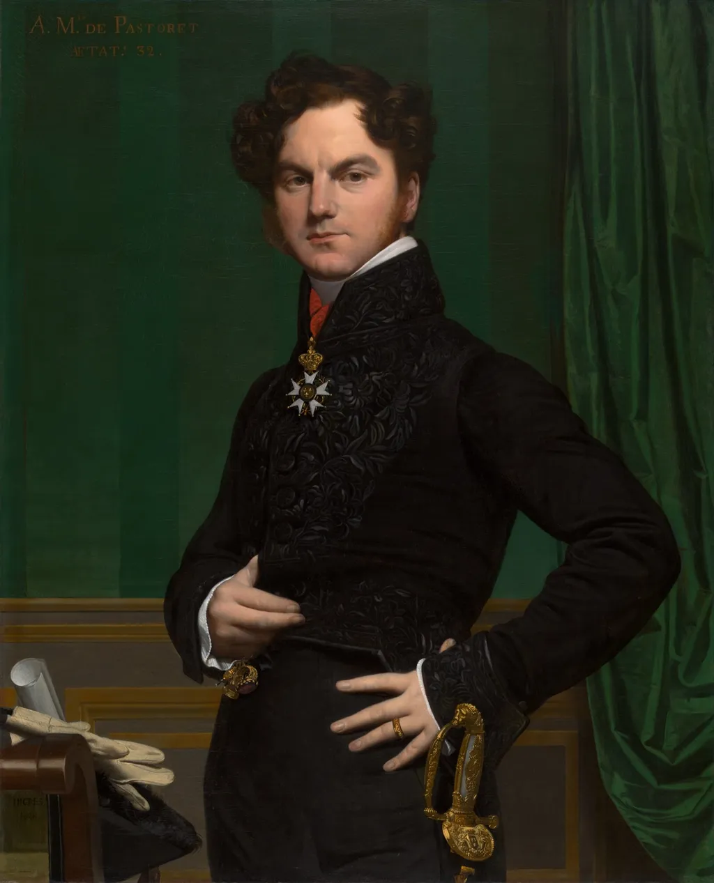 Amédée-David, the Comte de Pastoret, by Jean Auguste Dominique Ingres, oil, 1824