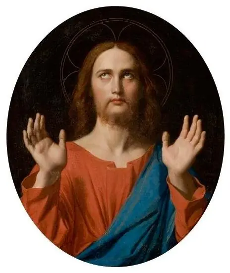 Blessing Christ, by Jean Auguste Dominique Ingres
