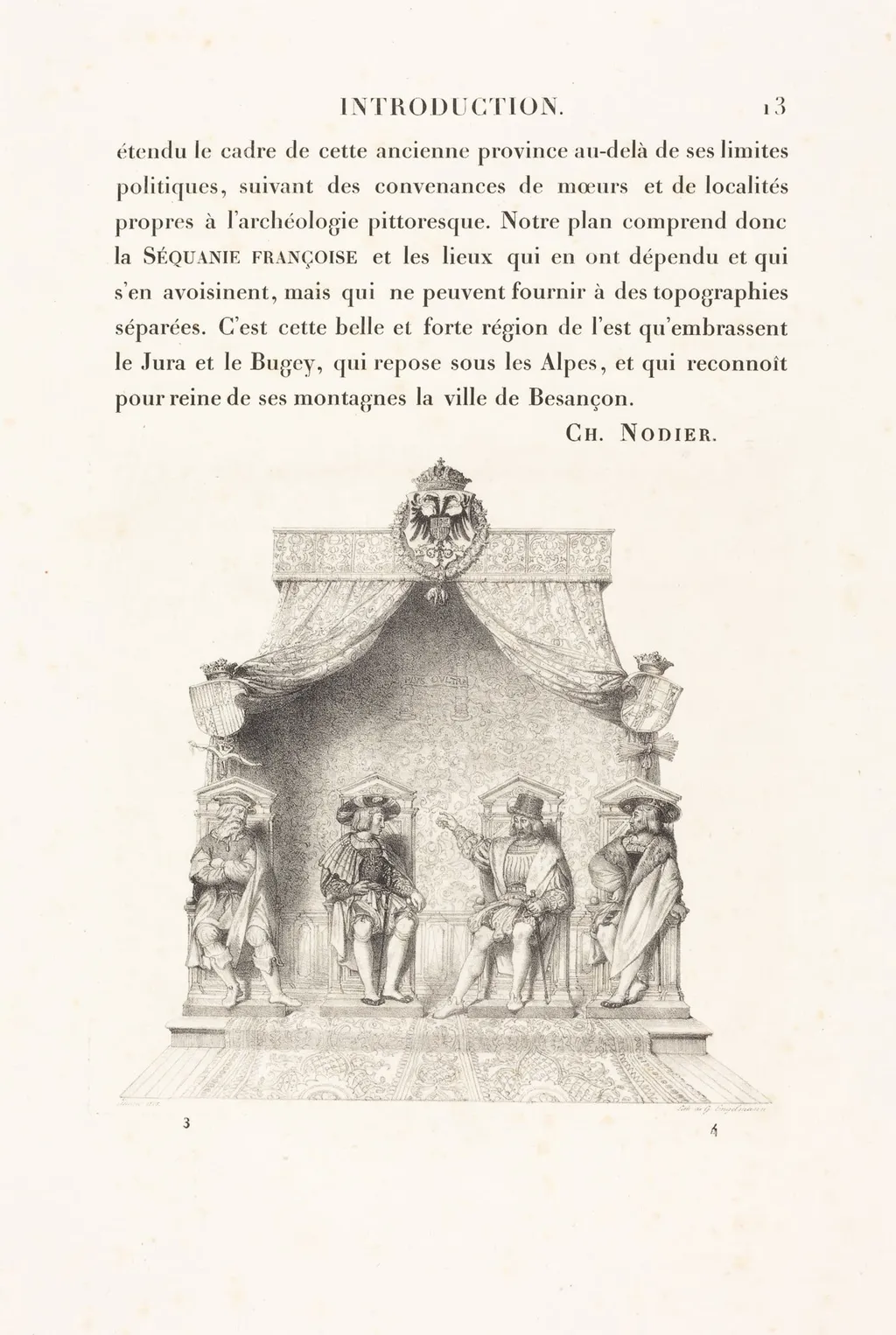 Four Magistrates of Besançon (Quatre magistrats de Besançon), by Jean Auguste Dominique Ingres, ink, 1825