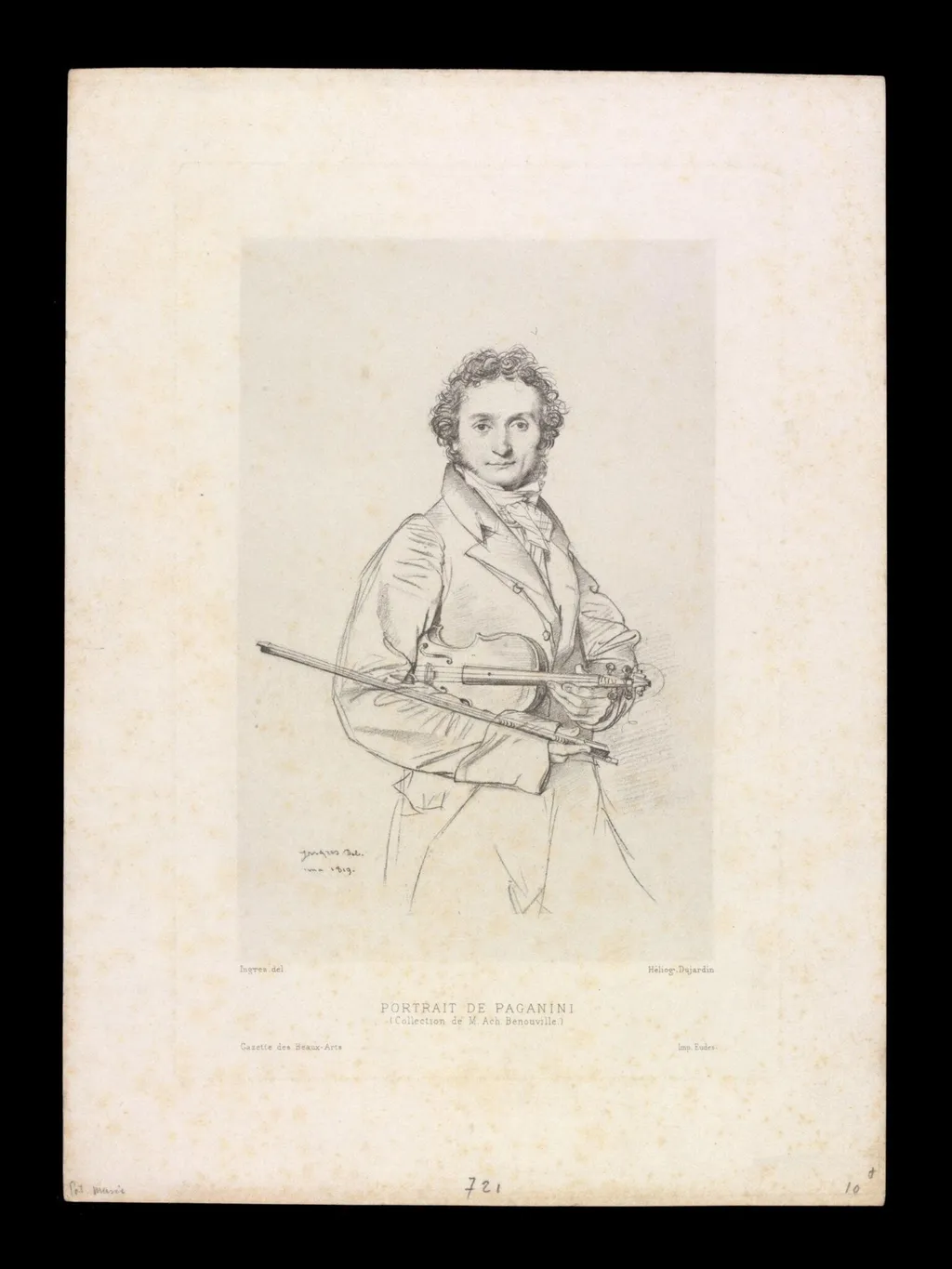 H Beard Print Collection, by Jean Auguste Dominique Ingres