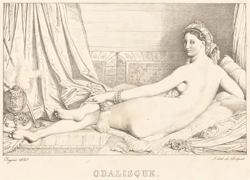 Odalisque, by Jean Auguste Dominique Ingres