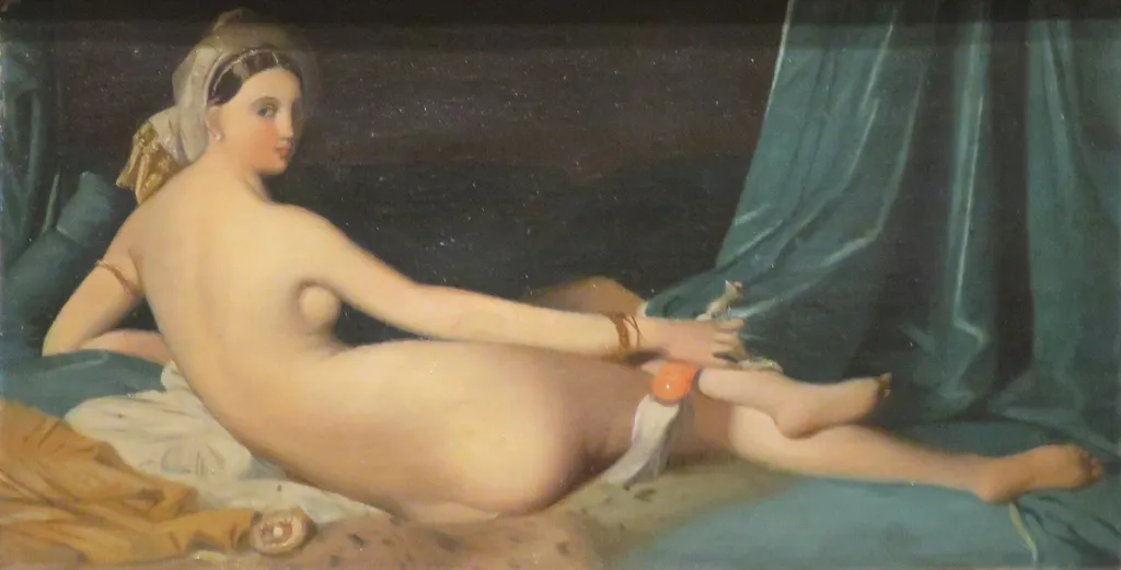 Odalisque, by Jean Auguste Dominique Ingres, oil, 1830