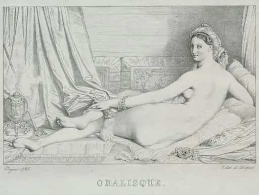 Odalisque, by Jean Auguste Dominique Ingres