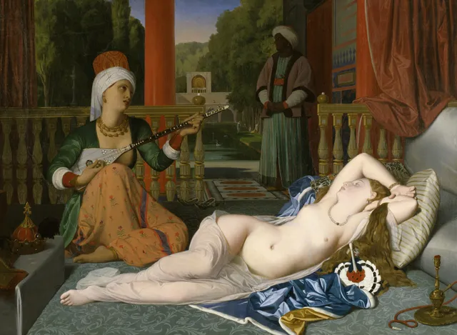 Odalisque with Slave, by Jean Auguste Dominique Ingres