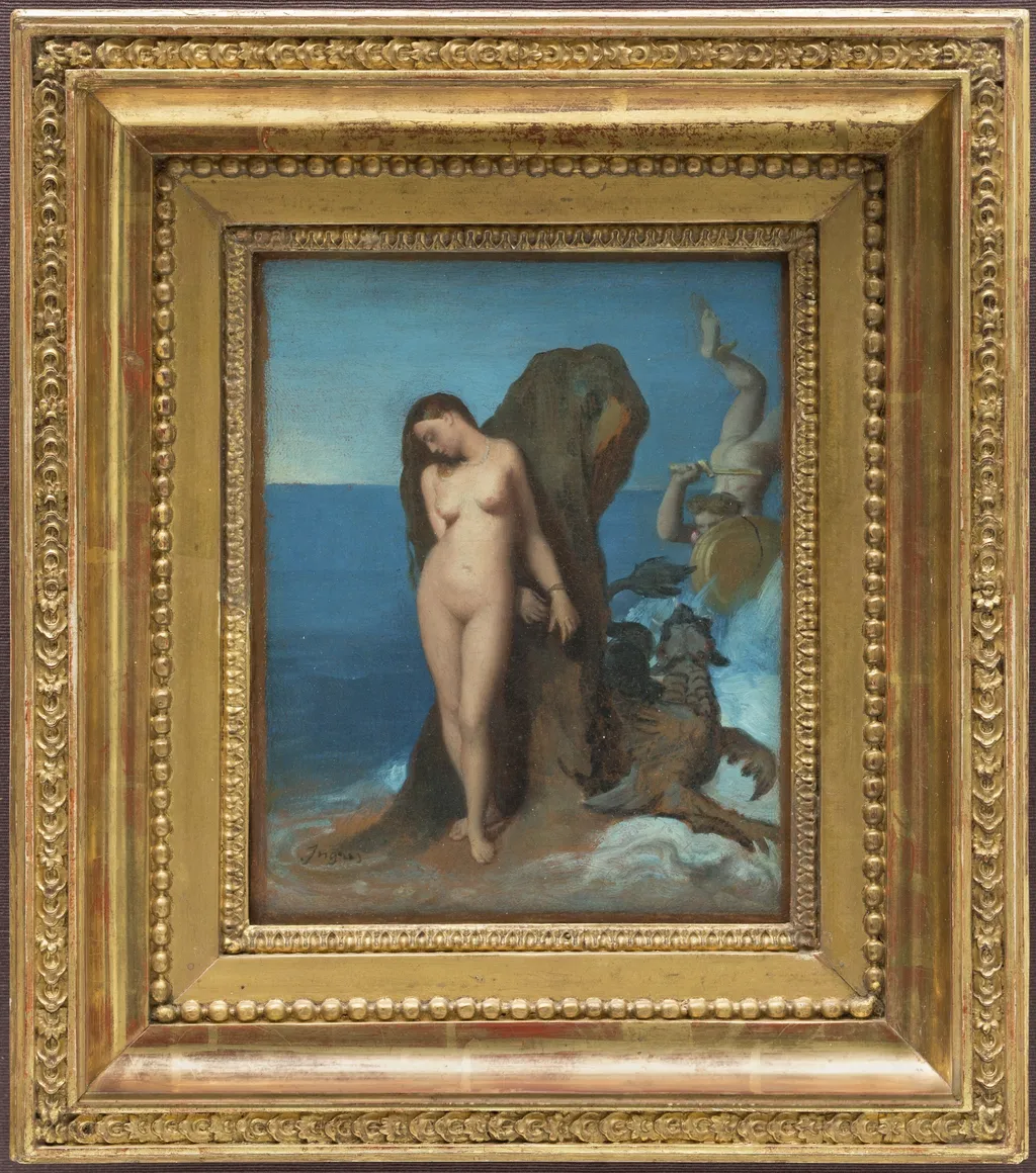 Perseus and Andromeda, by Jean Auguste Dominique Ingres, oil, 1819