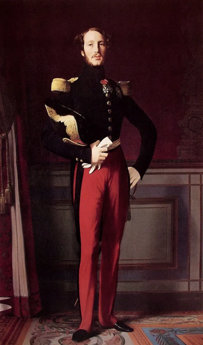 Prince Ferdinand Philippe of Orléans, Duke of Orléans, by Jean Auguste Dominique Ingres, oil, 1842