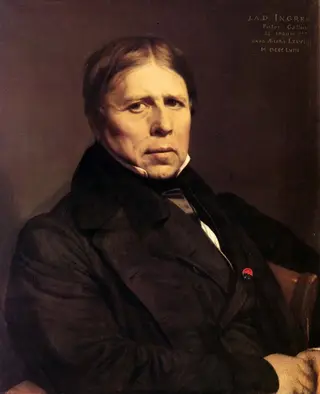 self-portrait, by Jean Auguste Dominique Ingres, 1858