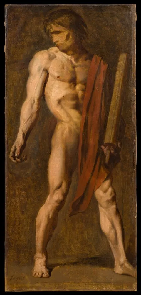 The Martyrdom of St Symphorian. Study, by Jean Auguste Dominique Ingres, oil, 1834