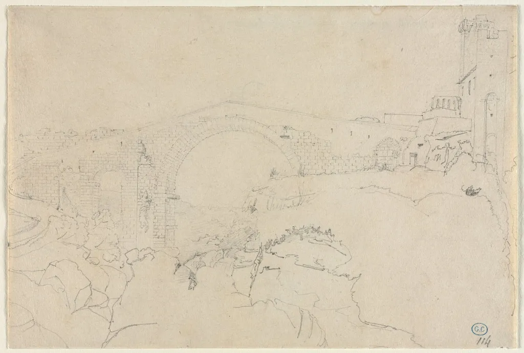 The Ponte dell'Abbadia at Vulci, by Jean Auguste Dominique Ingres, 1824