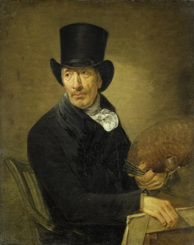 Pieter Barbiers II, Painter, by Jean Augustin Daiwaille