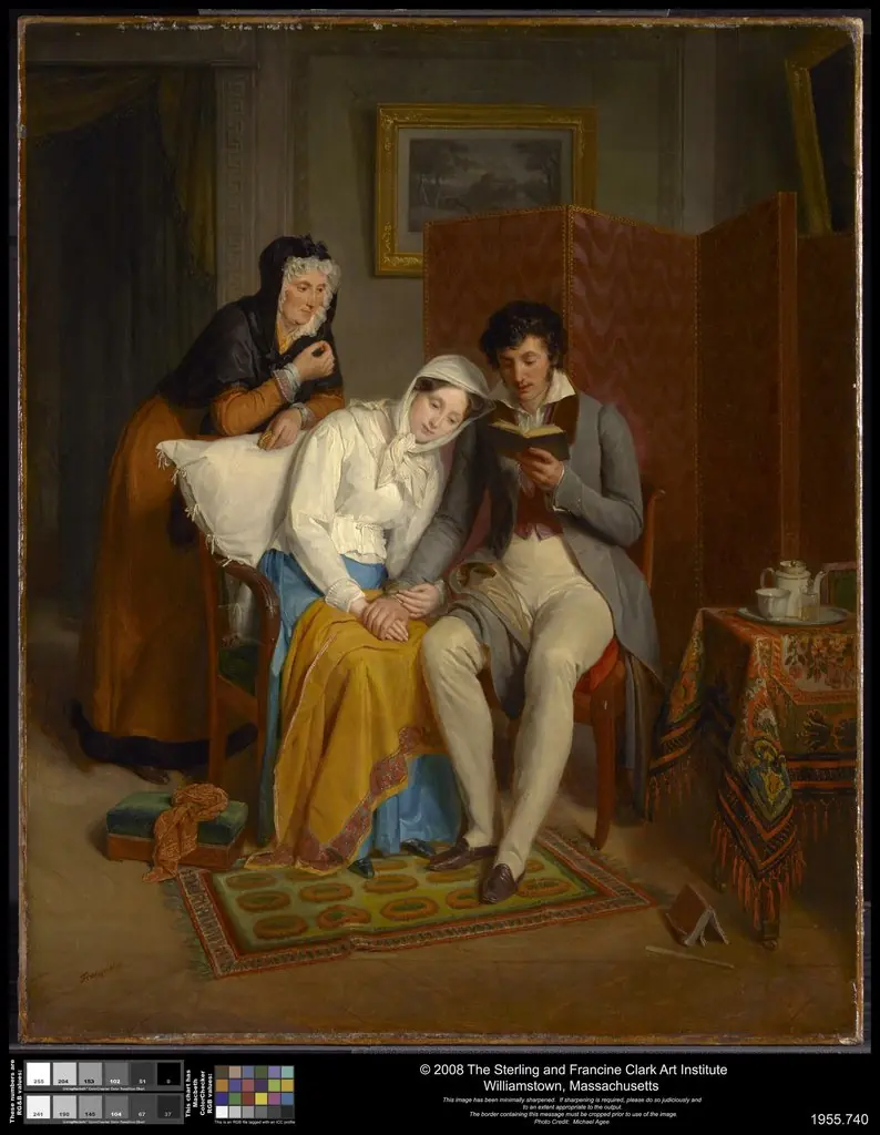 Reading to the Convalescent, by Jean-Augustin Franquelin