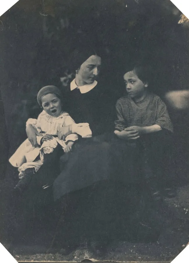 Mother with Two Children, by Jean-Baptist Frénet, 1855
