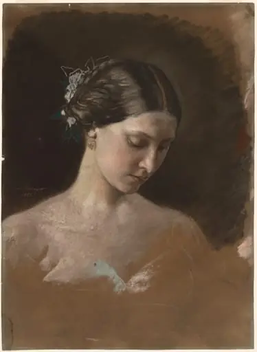 Portrait of a Woman, by Jean-Baptiste Antoine Emile Béranger