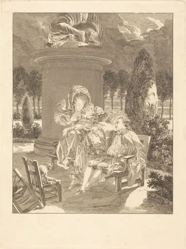 La soiree des Thuileries, by Jean-Baptiste Blaise Simonet