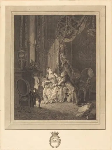 Le danger du tete-a-tete, by Jean-Baptiste Blaise Simonet