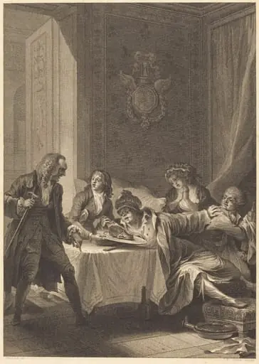 Le glouton, by Jean-Baptiste Blaise Simonet