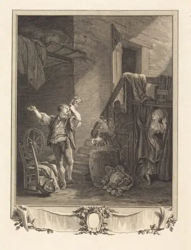 Rose et Colas, by Jean-Baptiste Blaise Simonet