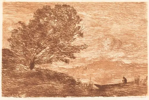A Lake in the Tyrol (Un lac du Tyrol), by Jean Baptiste Camille Corot