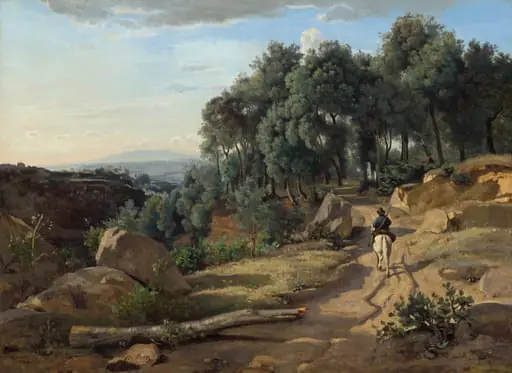 A View near Volterra, by Jean Baptiste Camille Corot
