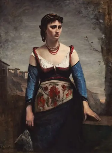 Agostina, by Jean Baptiste Camille Corot