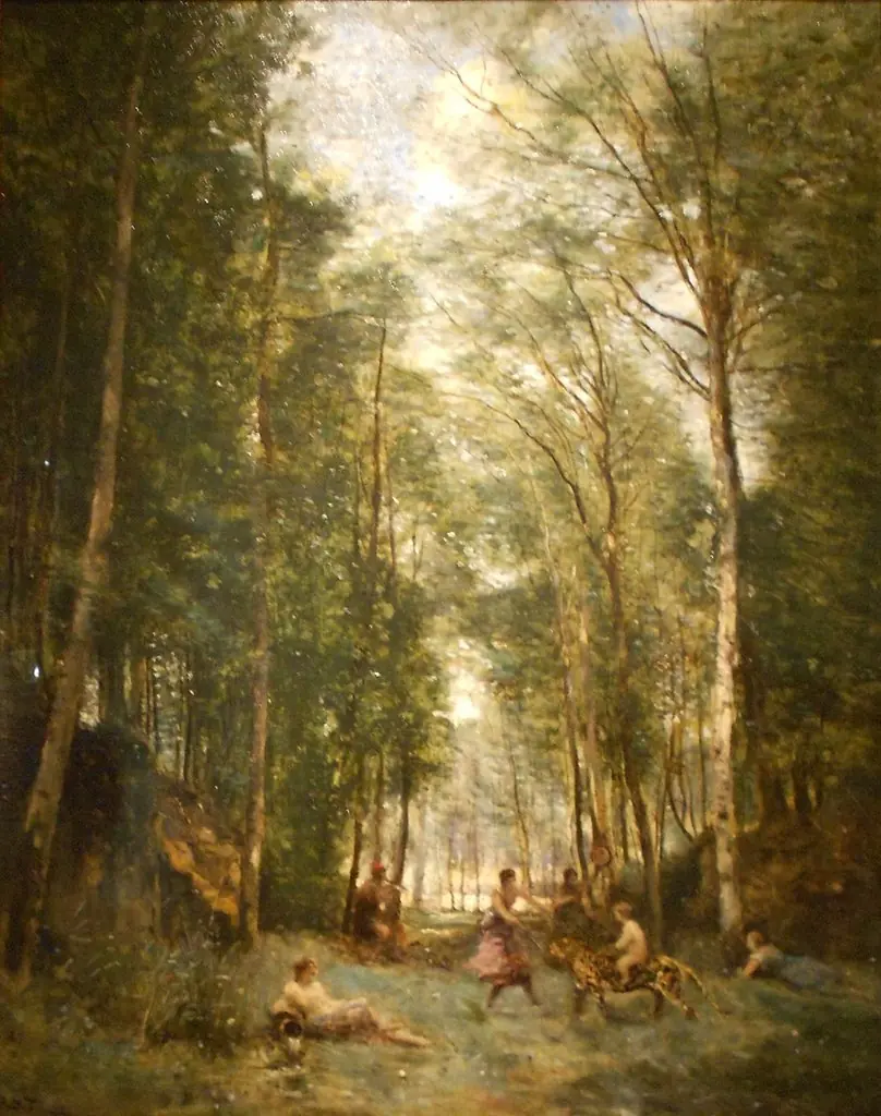 Bacchanal at the Spring: Souvenir of Marly-le-Roi, by Jean Baptiste Camille Corot