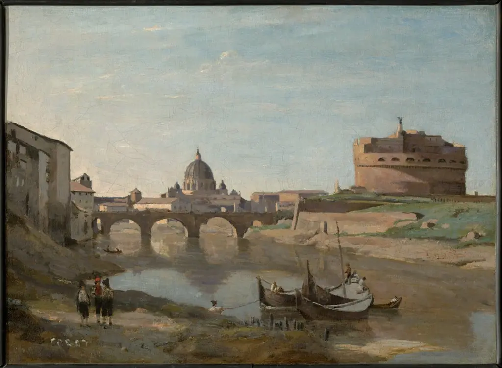 Castel Sant'Angelo, Rome, by Jean Baptiste Camille Corot