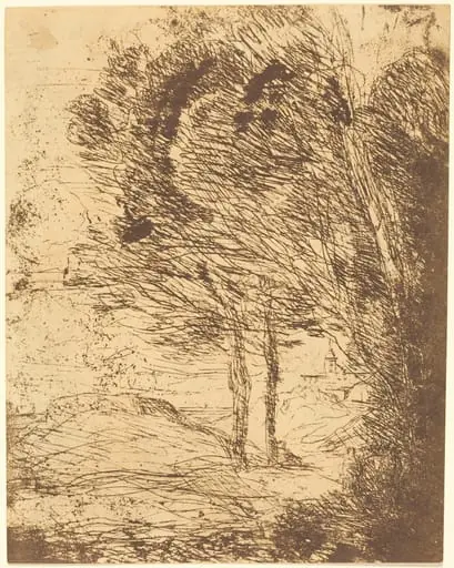 Environs of Genoa (Environs de Genes), by Jean Baptiste Camille Corot