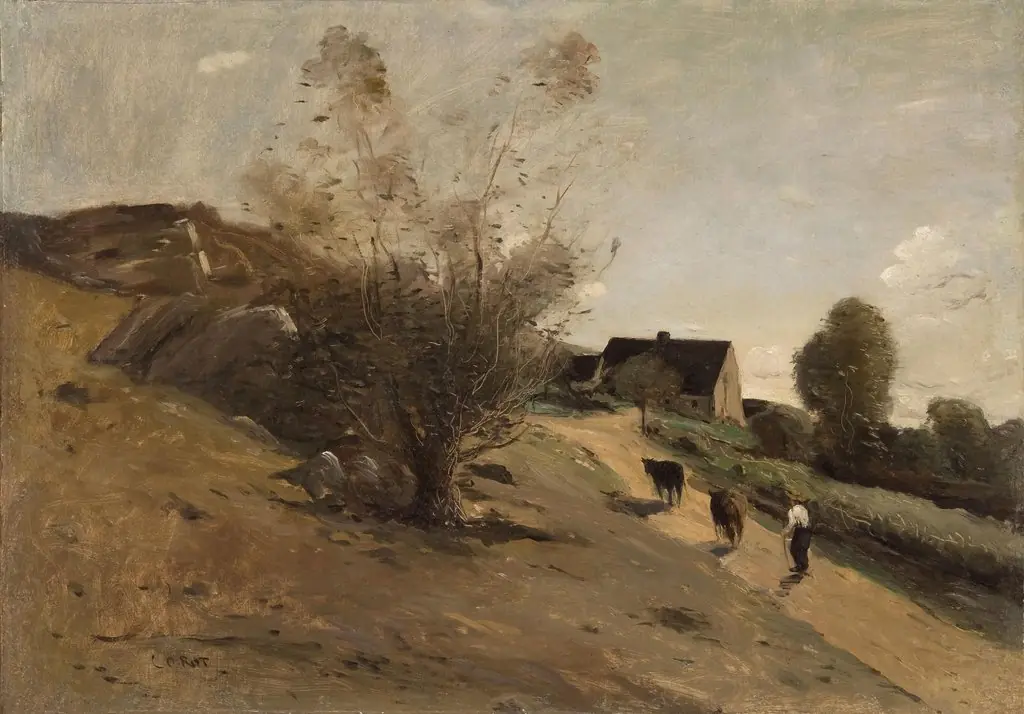 Environs of Gruyéres, Switzerland, by Jean Baptiste Camille Corot