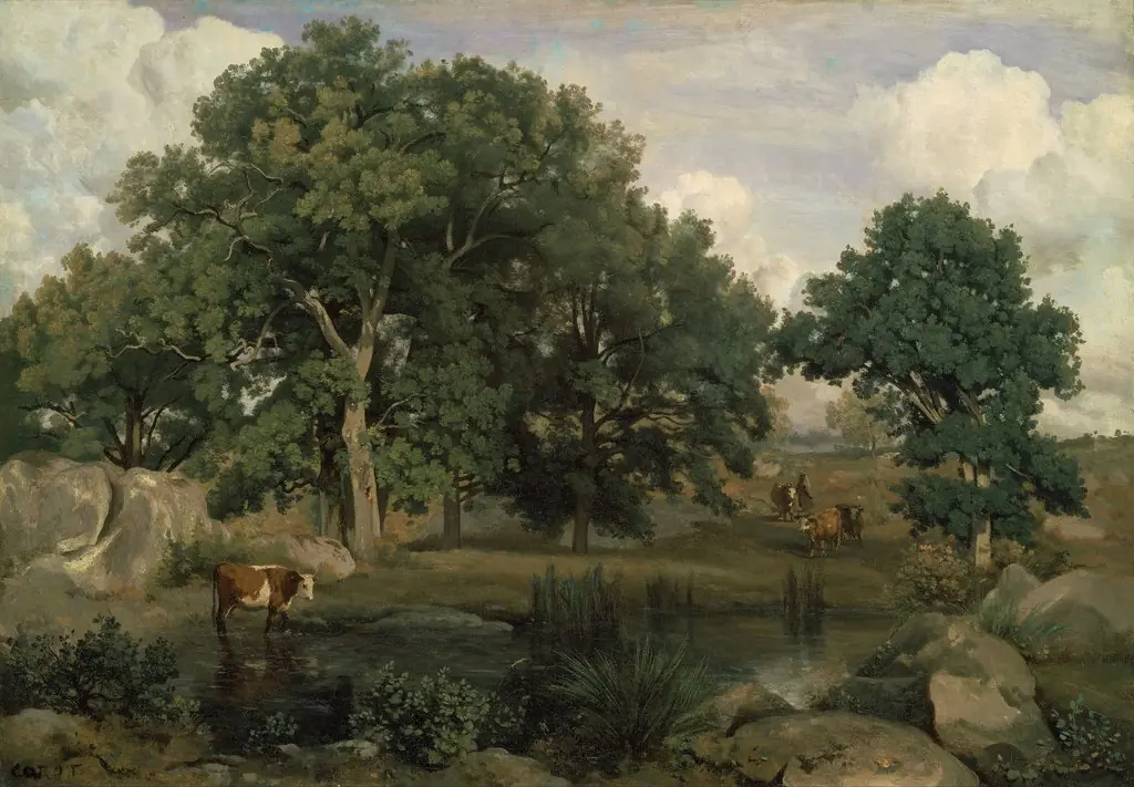 Forest of Fountainbleu, by Jean Baptiste Camille Corot