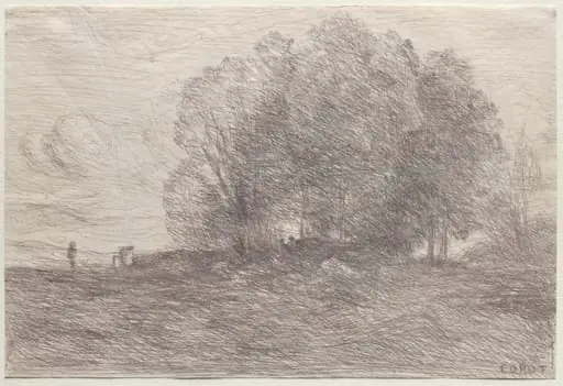 Group of Trees, by Jean Baptiste Camille Corot