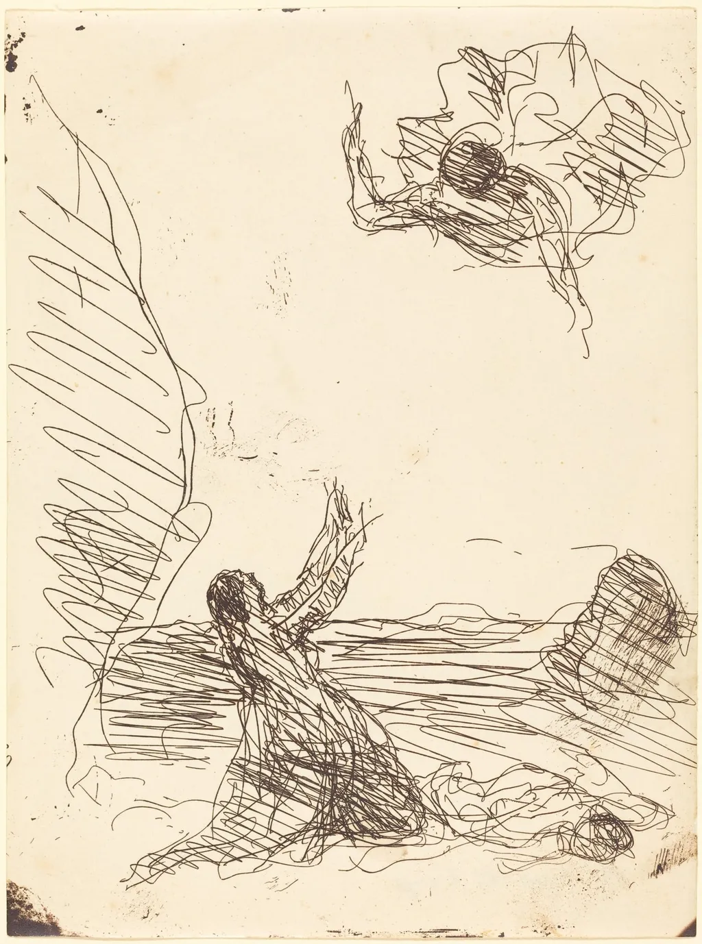 Hagar and the Angel (Agar et l'ange), by Jean Baptiste Camille Corot, 1871