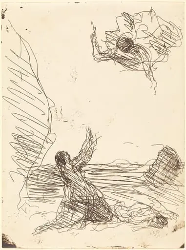 Hagar and the Angel (Agar et l'ange), by Jean Baptiste Camille Corot