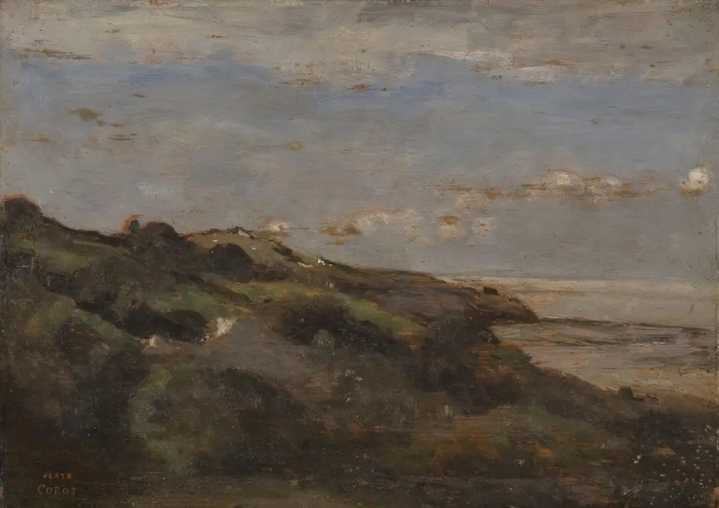 Hilly Coast, by Jean Baptiste Camille Corot