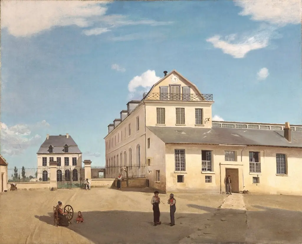 House and Factory of Monsieur Henry, by Jean Baptiste Camille Corot