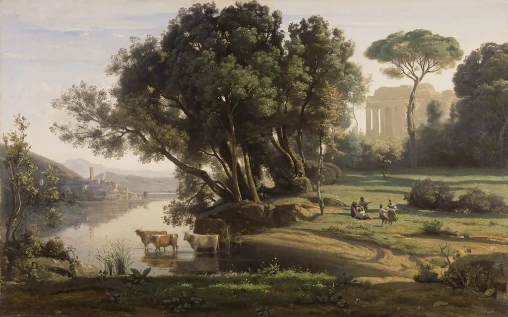 Italian Landscape, by Jean Baptiste Camille Corot