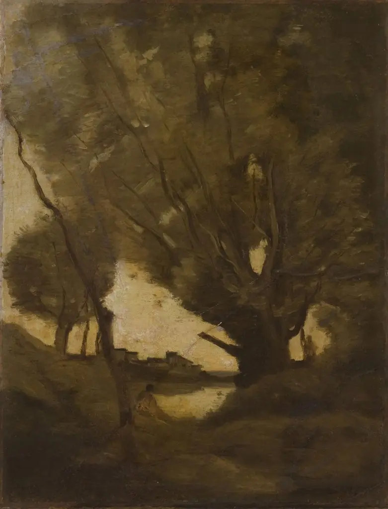 Italian Landscape, by Jean Baptiste Camille Corot