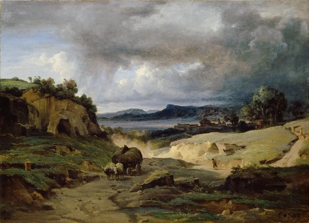 La Cervara, by Jean Baptiste Camille Corot