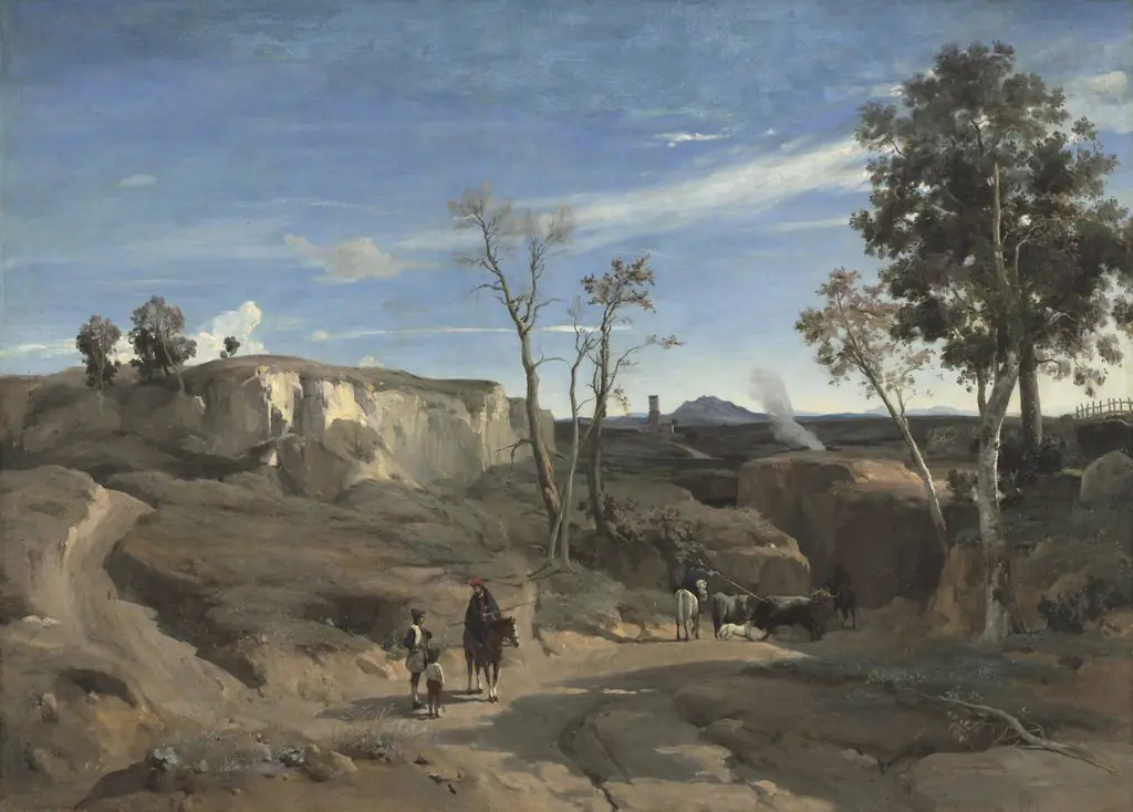 La Cervara, the Roman Campagna, by Jean Baptiste Camille Corot