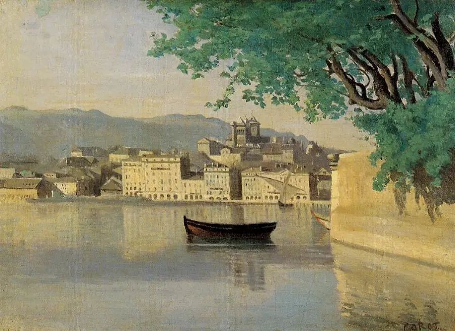 Lake Geneva, by Jean Baptiste Camille Corot