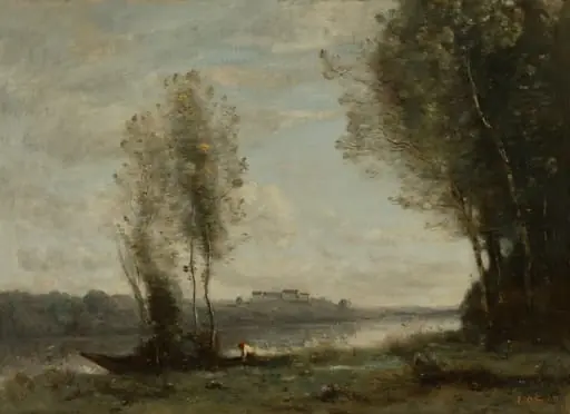 Landscape, by Jean Baptiste Camille Corot