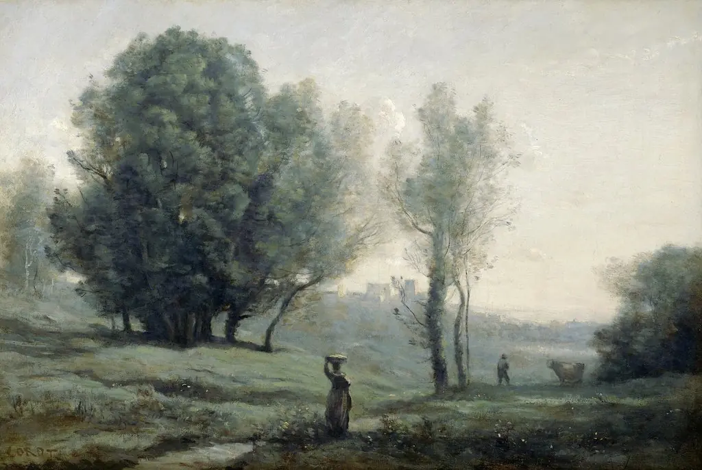 Landscape, by Jean Baptiste Camille Corot