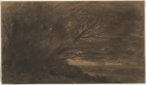 Landscape (The Large Tree), by Jean Baptiste Camille Corot