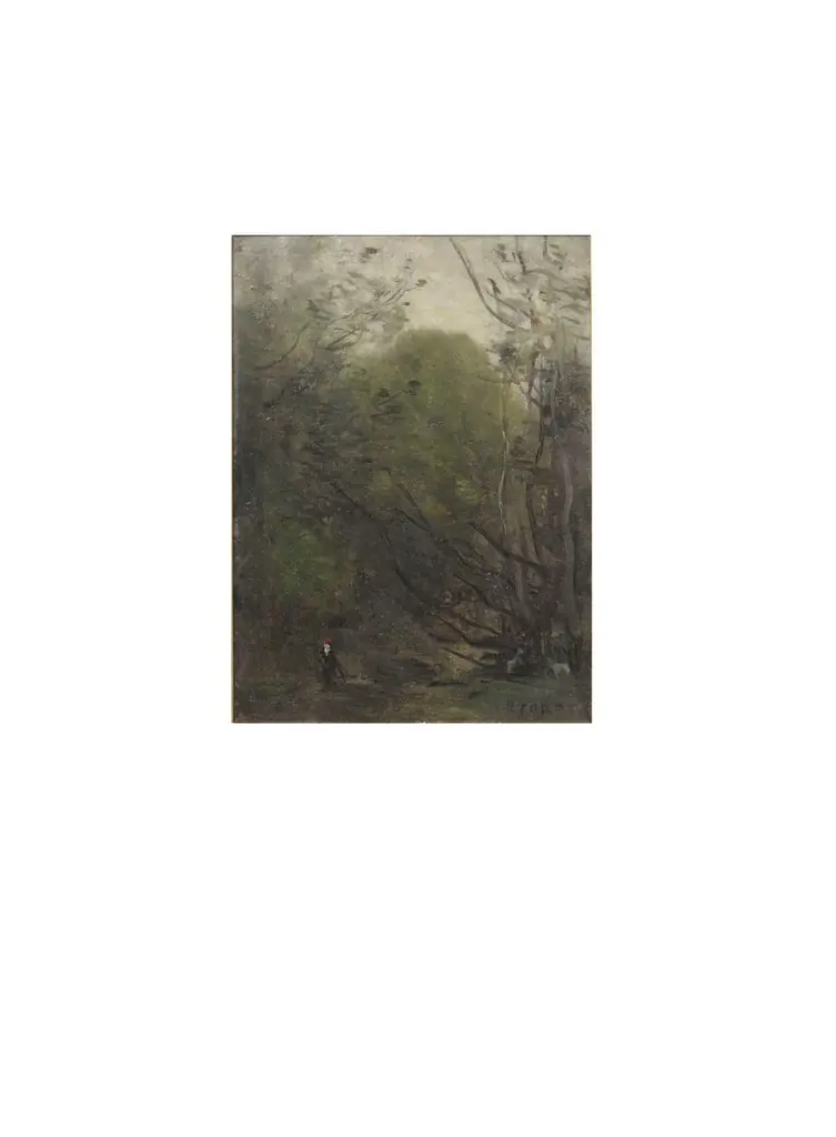 Landscape: Woodland Study, by Jean Baptiste Camille Corot