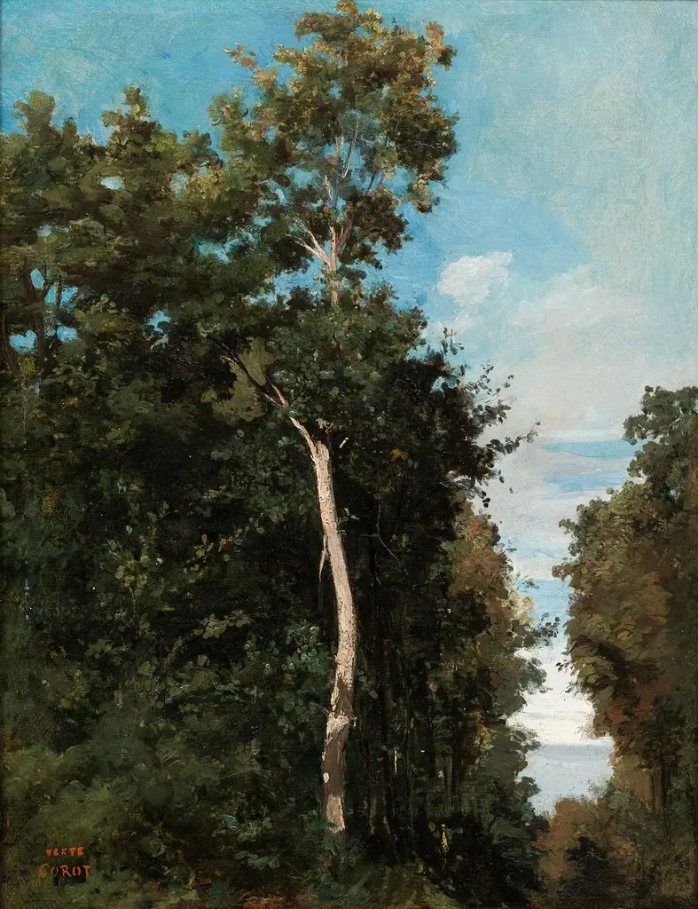 Le Bois sur la côte de Grâce à Honfleur, by Jean Baptiste Camille Corot