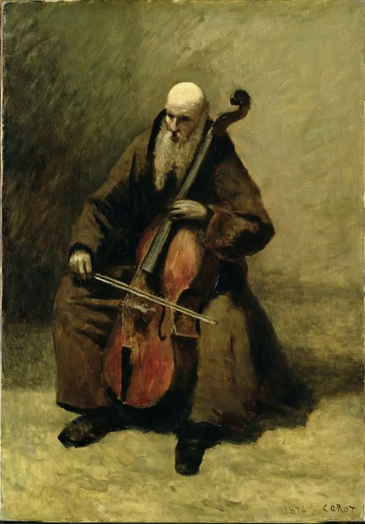 Le Moine au Violoncelle, by Jean Baptiste Camille Corot