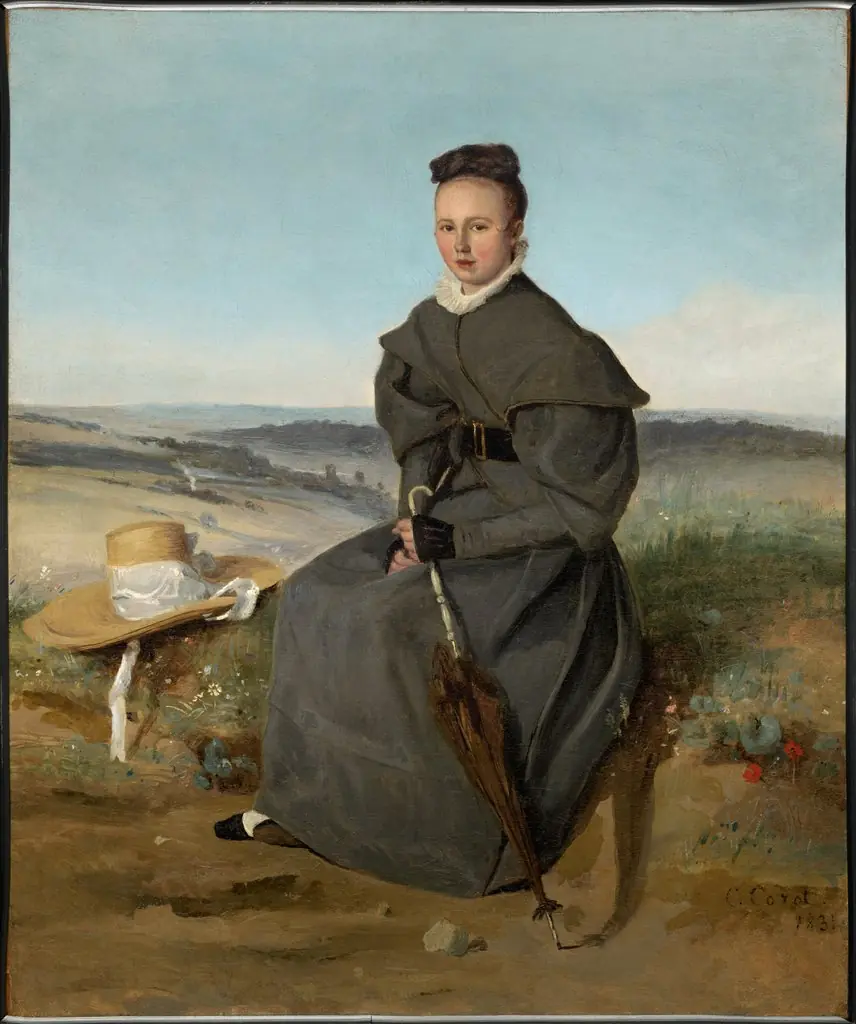 Louise Harduin, by Jean Baptiste Camille Corot