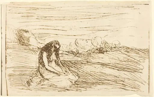 Mary Magdalene in Meditation (Madeleine en meditation), by Jean Baptiste Camille Corot
